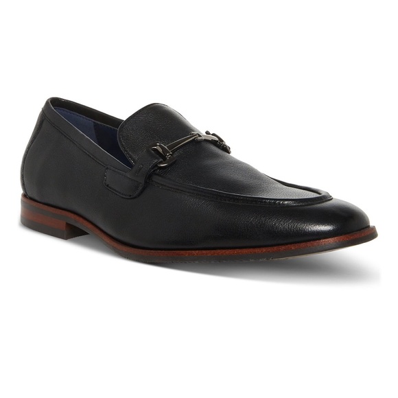 Steve Madden Men’s Caspin Bit Black Leather Dress Loafers- size 13 - Picture 1 of 13